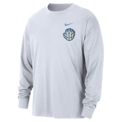 Memphis Grizzlies 2025/26 City Edition Remix Essential Logo Long Sleeve T-Shirt White | Nike US