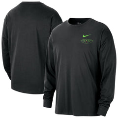 New Orleans Pelicans 2025/26 City Edition Remix Essential Logo Long Sleeve T-Shirt Black | Nike for sale