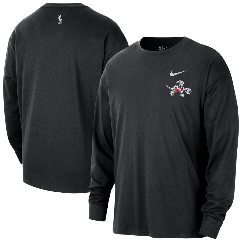 Toronto Raptors 2025/26 City Edition Remix Essential Logo Long Sleeve T-Shirt Black | Nike US