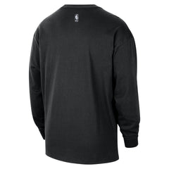 Portland Trail Blazers 2025/26 City Edition Remix Essential Logo Long Sleeve T-Shirt Black | Nike outlet
