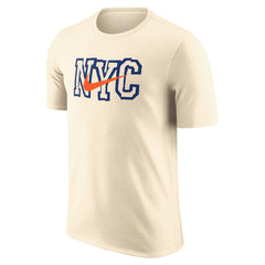 New York Knicks 2025/26 City Edition Remix Essential Logo T-Shirt Natural | Nike outlet