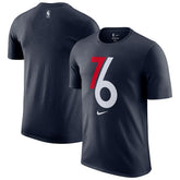 Philadelphia 76ers 2025/26 City Edition Remix Essential Logo T-Shirt Navy | Nike