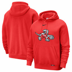 Toronto Raptors 2025/26 City Edition Essential Logo Remix Hoodie Red | Nike for sale