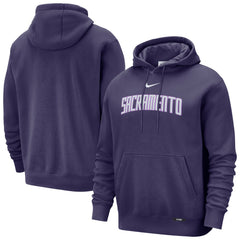 Sacramento Kings 2025/26 City Edition Essential Remix Club Hoodie Purple | Nike for sale