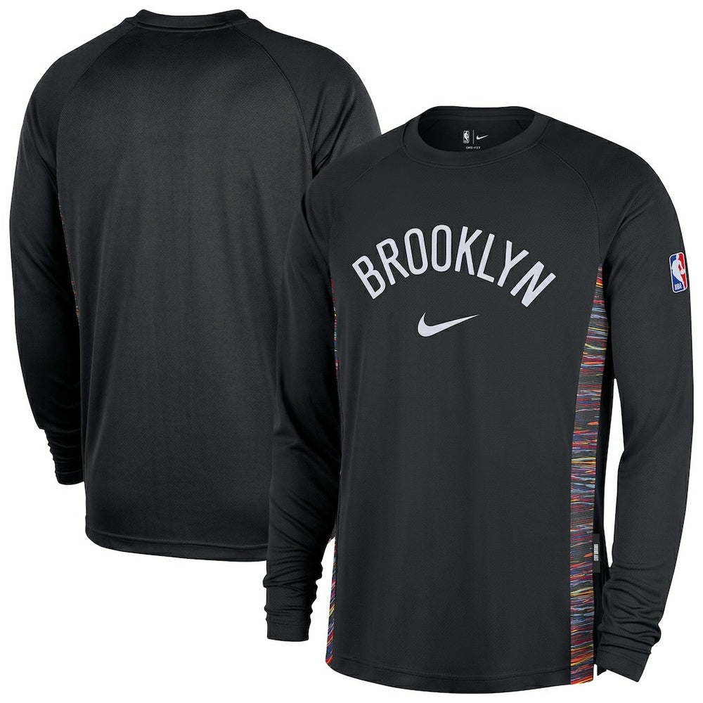 Brooklyn Nets 2025/26 City Edition Authentic Pregame Dri-FIT Long Sleeve Shooting T-Shirt Black | Nike discount