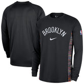 Brooklyn Nets 2025/26 City Edition Authentic Pregame Dri-FIT Long Sleeve Shooting T-Shirt Black | Nike discount