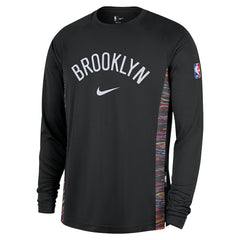 Brooklyn Nets 2025/26 City Edition Authentic Pregame Dri-FIT Long Sleeve Shooting T-Shirt Black | Nike discount
