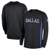Dallas Mavericks 2025/26 City Edition Authentic Pregame Dri-FIT Long Sleeve Shooting T-Shirt for sale Black | Nike for sale