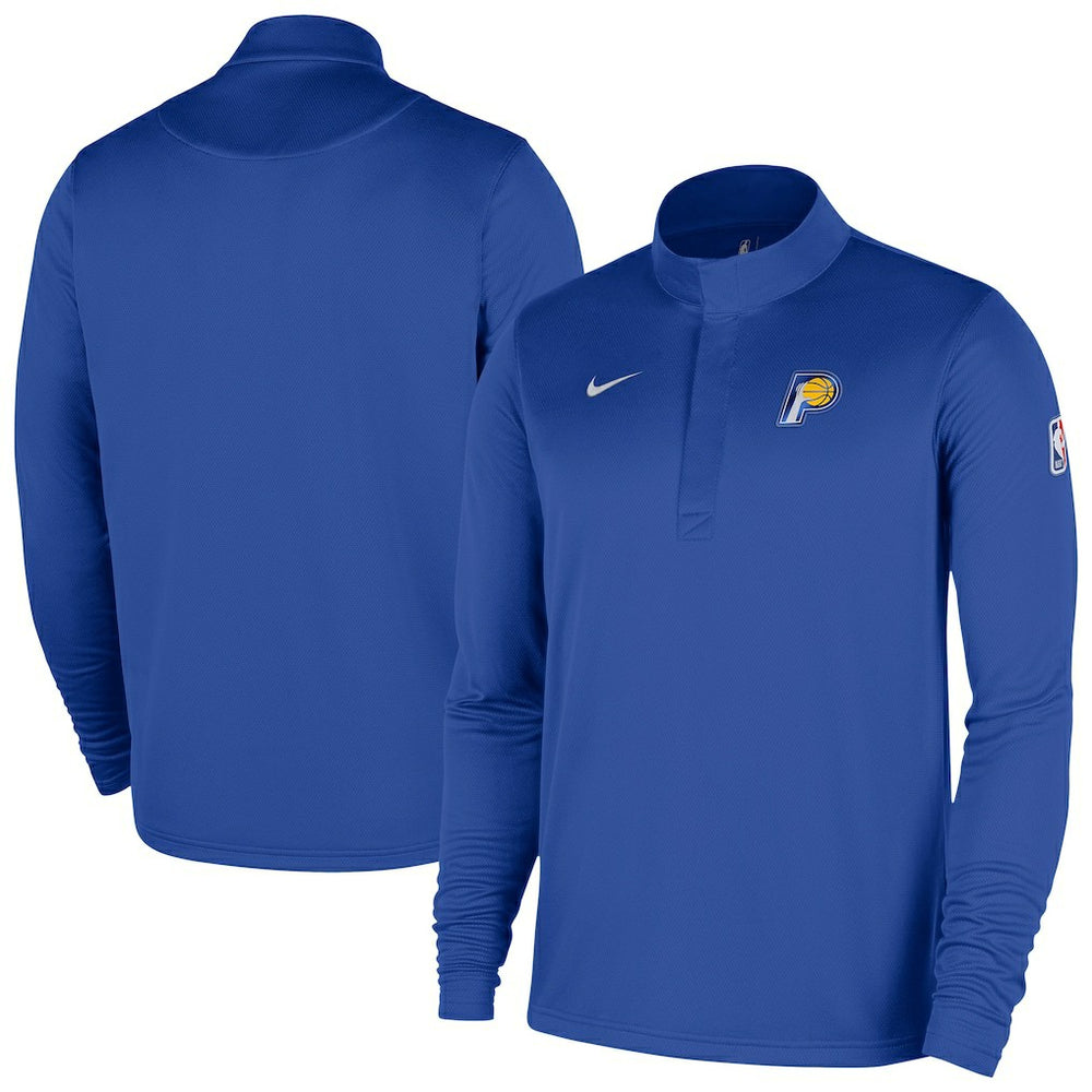 Indiana Pacers 2025/26 City Edition Remix Authentic Coaches Dri-FIT Half-Zip Top Blue | Nike US