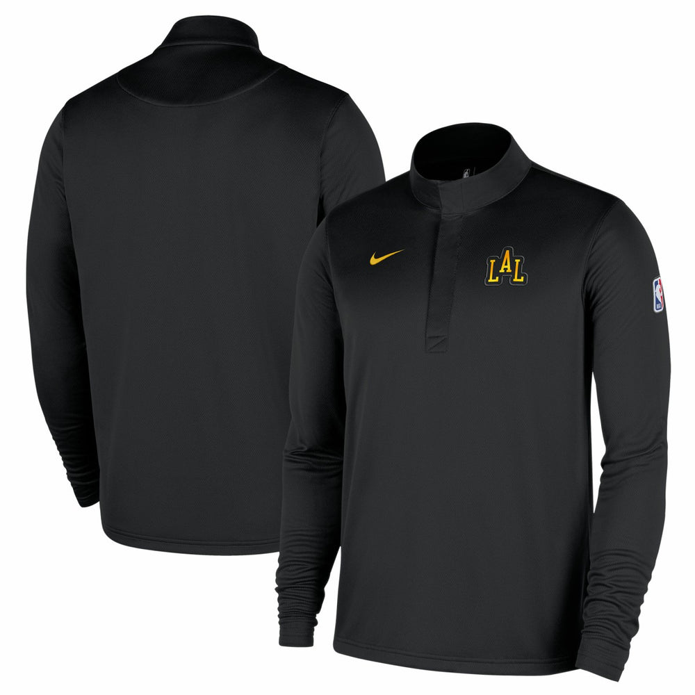 Los Angeles Lakers 2025/26 City Edition Remix Authentic Coaches Dri-FIT Half-Zip Pullover Black | Nike Lifestyle