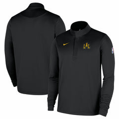 Los Angeles Lakers 2025/26 City Edition Remix Authentic Coaches Dri-FIT Half-Zip Pullover Black | Nike Lifestyle