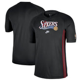 Philadelphia 76ers Classic Edition Hardwood Classics Authentic Game Shooting T-Shirt Black | Nike discount