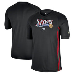 Philadelphia 76ers Classic Edition Hardwood Classics Authentic Game Shooting T-Shirt Black | Nike discount