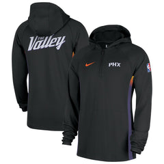 Phoenix Suns 2025/26 City Edition Remix Authentic On-Court Quarter-Zip Dri-FIT Hooded Jacket Black | Nike for sale