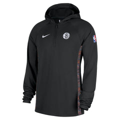 Brooklyn Nets 2025/26 City Edition Remix Authentic On-Court Quarter-Zip Dri-FIT Hooded Jacket Black | Nike outlet