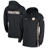 Atlanta Hawks 2025/26 City Edition Remix Authentic On-Court Quarter-Zip Dri-FIT Hooded Jacket Black | Nike for sale