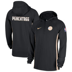 Atlanta Hawks 2025/26 City Edition Remix Authentic On-Court Quarter-Zip Dri-FIT Hooded Jacket Black | Nike for sale