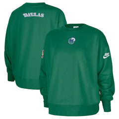 Dallas Mavericks Women's Classic Edition Hardwood Classics Premium Phoenix Fleece Sweatshirt for sale Green | Nike for sale