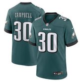 Nike Jihaad Campbell Philadelphia Eagles 2025 NFL Draft First Round Pick Game Jersey Green