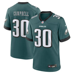 Nike Jihaad Campbell Philadelphia Eagles 2025 NFL Draft First Round Pick Game Jersey Green