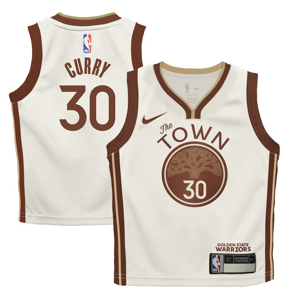 Stephen Curry Golden State Warriors Preschool 2025/26 City Edition Swingman Jersey for sale Tan | Nike US
