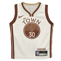 Stephen Curry Golden State Warriors Preschool 2025/26 City Edition Swingman Jersey for sale Tan | Nike US