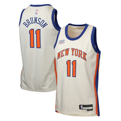 Jalen Brunson New York Knicks Youth 2025/26 City Edition Swingman Jersey Cream | Nike