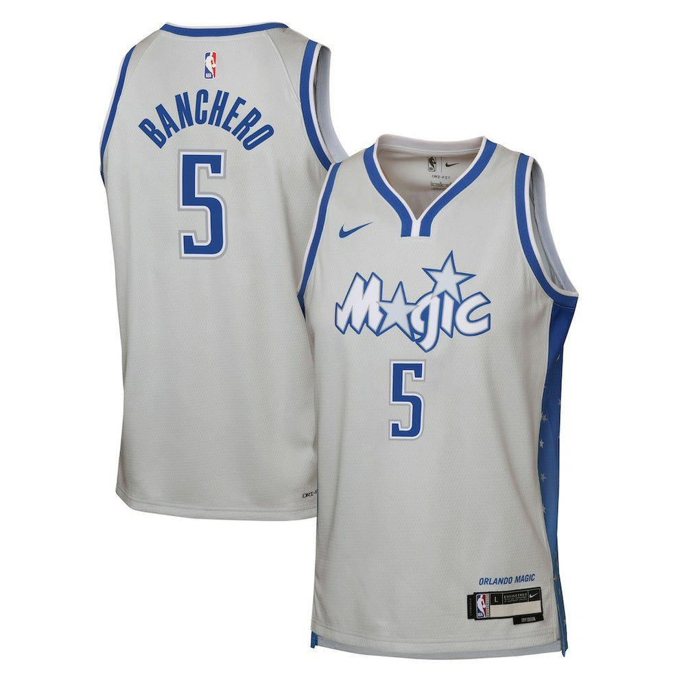 Paolo Banchero Orlando Magic Youth 2025/26 City Edition Swingman Jersey Silver | Nike outlet