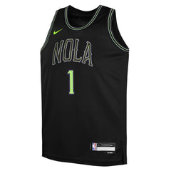 Zion Williamson New Orleans Pelicans Youth 2025/26 City Edition Swingman Jersey Black | Nike for sale