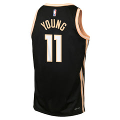 Trae Young Atlanta Hawks Youth 2025/26 City Edition Swingman Jersey Black | Nike Lifestyle