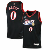 Tyrese Maxey Philadelphia 76ers Youth Swingman Jersey Classic Edition Black | Nike for sale