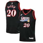 Jared McCain Philadelphia 76ers Youth Swingman Jersey Classic Edition Black | Nike