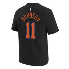 Jalen Brunson New York Knicks Jordan Brand Youth Statement Edition Name & Number T-Shirt Black