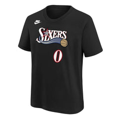 Tyrese Maxey Philadelphia 76ers Youth Name & Number T-Shirt Classic Edition Black | Nike outlet