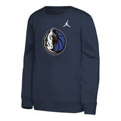 Dallas Mavericks Jordan Brand Youth Courtside Statement Edition Sweatshirt Navy