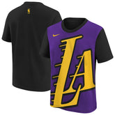 Los Angeles Lakers Youth 2025/26 City Edition Max90 T-Shirt Purple/Black | Nike for sale