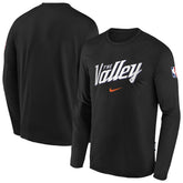 Phoenix Suns Youth 2025/26 City Edition Dri-Fit Long Sleeve Game Top Black | Nike