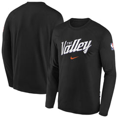 Phoenix Suns Youth 2025/26 City Edition Dri-Fit Long Sleeve Game Top Black | Nike