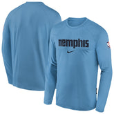 Memphis Grizzlies Youth 2025/26 City Edition Dri-Fit Long Sleeve Game Top Light Blue | Nike outlet