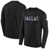 Dallas Mavericks Youth 2025/26 City Edition Dri-Fit Long Sleeve Game Top for sale Black | Nike for sale