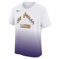 Los Angeles Lakers Youth 2025/26 City Edition Max90 T-Shirt White/Purple | Nike US