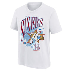 Philadelphia 76ers Youth Hardwood Classics Champs Max90 T-Shirt White | Nike for sale