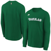 Dallas Mavericks Youth Hardwood Classics Essential Logo Max90 Long Sleeve T-Shirt for sale Green | Nike discount