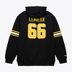 Mario Lemieux Pittsburgh Penguins Mitchell & Ness 1992 Name & Number Premium Pullover Hoodie - Black - NHL 202948290