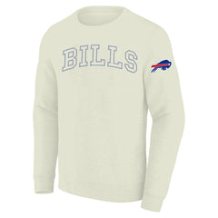 Buffalo Bills Profile Big & Tall Fleece Sweatshirt Cream