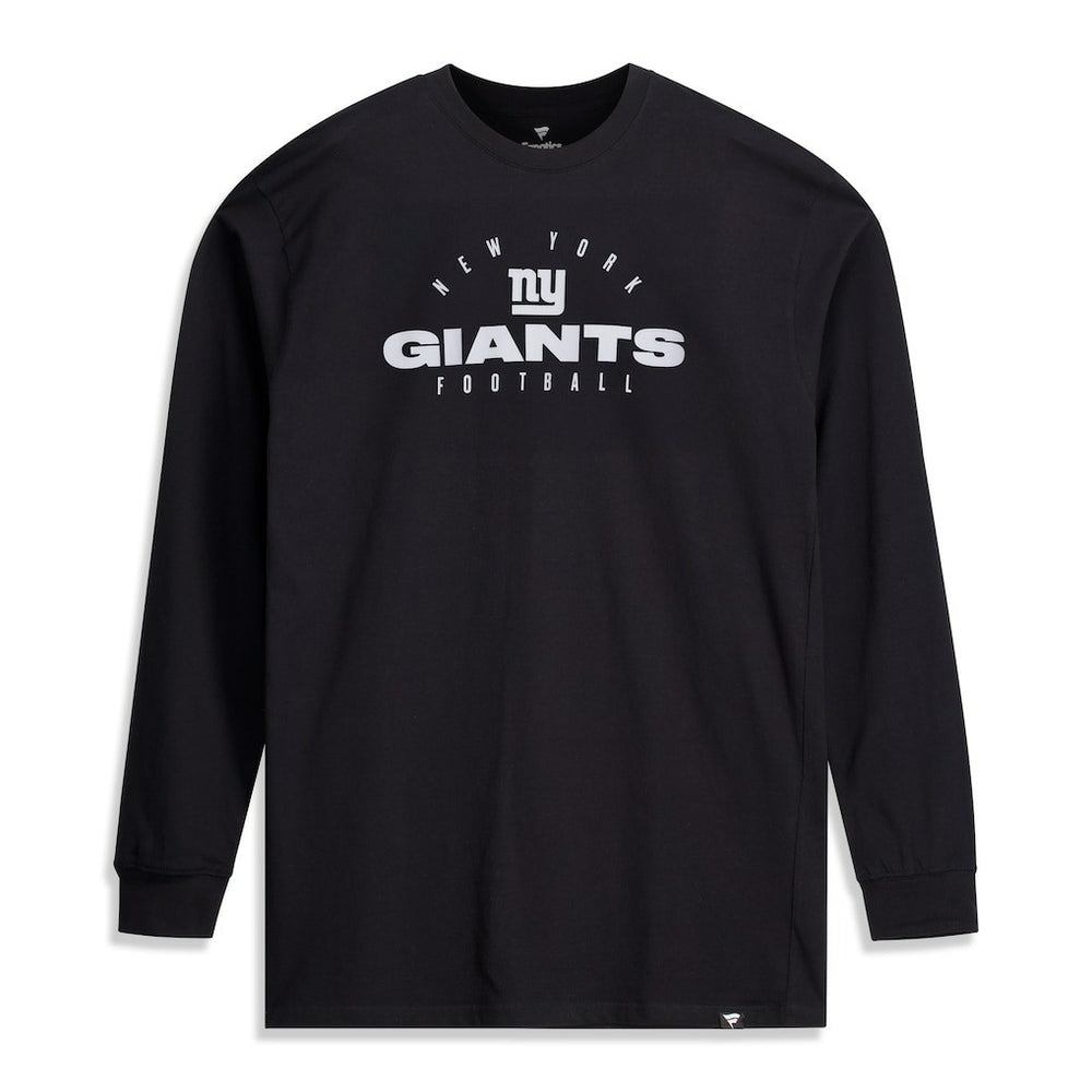 Fanatics New York Giants Big & Tall Coverage Scheme Long Sleeve T-Shirt Black