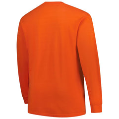 Fanatics Cleveland Browns Big & Tall Clock Management Legacy Long Sleeve T-Shirt Orange