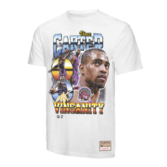 Vince Carter Toronto Raptors Hardwood Classics Commemorative Player Collage T-Shirt White | Mitchell & Ness Lifestyle