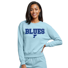 St. Louis Blues Concepts Sport Women's Tonal Pullover Sweatshirt - Light Blue - NHL 202955440