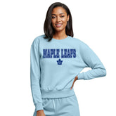 Toronto Maple Leafs Concepts Sport Women's Tonal Pullover Tri-Blend Sweatshirt - Light Blue - NHL 202955447